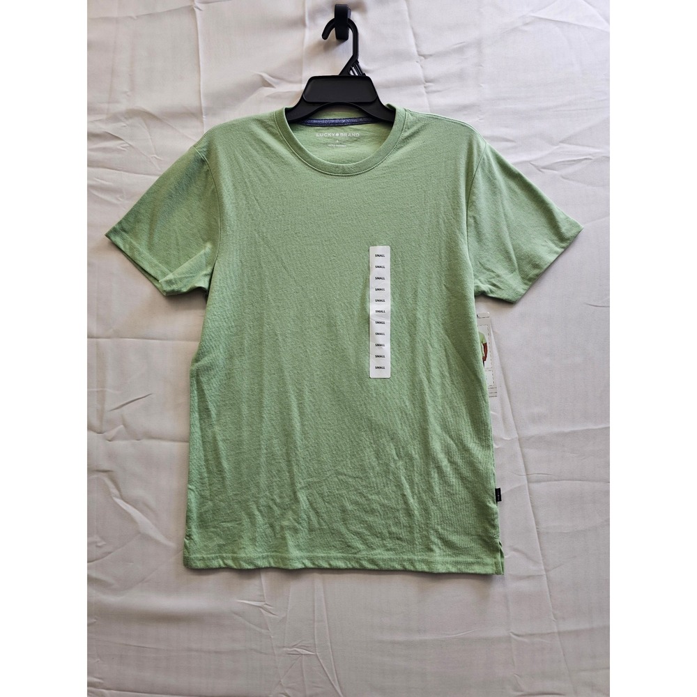 Lucky Brand Mens Green Short Sleeve‎ Crewneck T-Shirt 7MS6000 Small NWT